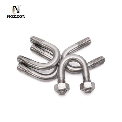 ZINC Finish Stainless Steel U Bolt With Nuts for U Thread Bracket Shaped Structure Fixing Long Lasting