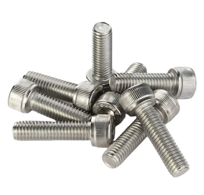 Zinc-Flake Coated Stainless Steel DIN912 1S04762 Hex Socket Headscrews Allen Knurled Bolt Thumb Screw with Silver Plated Surface Treatment