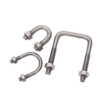U Bolts for Fixing Bracket on Walls and Floors ANSI/ASME Standard Stainless Steel Material ZINC Surface Treatment