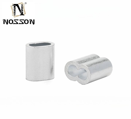 100bag Fishing Line Accessories In Tube Wire Connector Pipe Crimp Sleeves Connector oval Aluminum Crimps Sleeve for m10