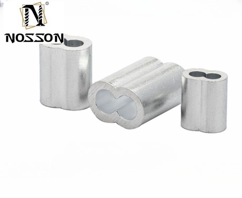 100bag Fishing Line Accessories In Tube Wire Connector Pipe Crimp Sleeves Connector oval Aluminum Crimps Sleeve for m10