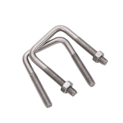 Customized Corrosion Resistant U Bolt M8 M10 M12 M16 Carbon Steel Galvanized Stainless for Truck Chassis ZINC Finish
