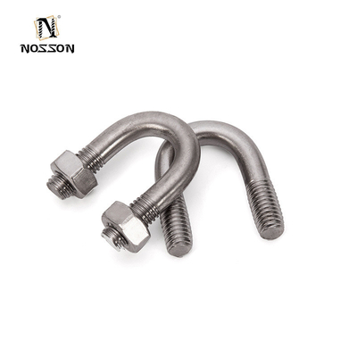 Customized Corrosion Resistant U Bolt M8 M10 M12 M16 Carbon Steel Galvanized Stainless for Truck Chassis ZINC Finish