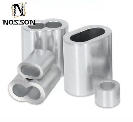 DIN Standard Metric Stainless Steel Wire Rope Accessories Double Hole Hourglass Shape Ferrules for Excellent Efficiency