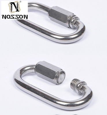 Corrosion Resistant Customized Size M3-M12 Heavy Duty Stainless Steel Quick Chain Link Connect Ring with ZINC PLATED Finish