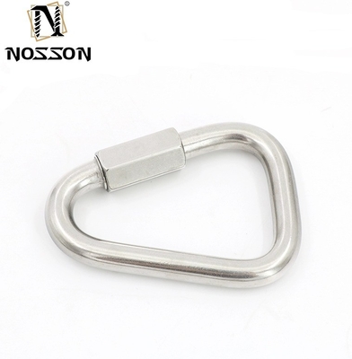 3/8 Inch Quick Link Carabiners Highly Polished Stainless Steel Oval Locking Carabiners Heavy Duty Chain Link Connector