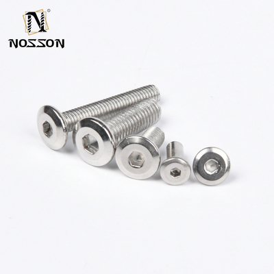M1.6-M20 ISO Standard Stainless Steel Flat Head Countersunk Hexagon Socket Screw for Furniture Assembly Metric Measurement System