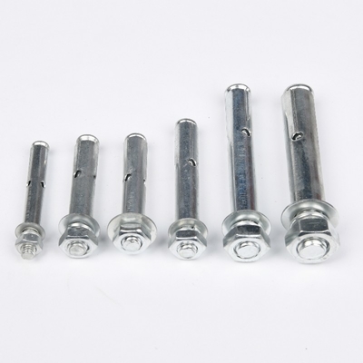 Brown Steel M6 M8 M10 Expansion Anchor Bolt Fix Bolt Shield Anchor With Hex Bolt For Heavy Duty Applications Grey Finish