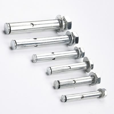 Brown Steel M6 M8 M10 Expansion Anchor Bolt Fix Bolt Shield Anchor With Hex Bolt For Heavy Duty Applications Grey Finish