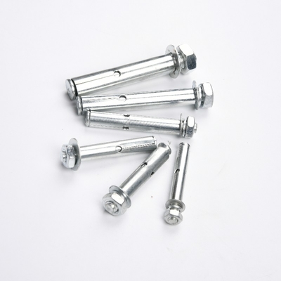 Brown Steel M6 M8 M10 Expansion Anchor Bolt Fix Bolt Shield Anchor With Hex Bolt For Heavy Duty Applications Grey Finish