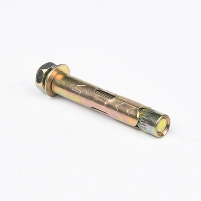 Longer Life TiCN Finish Metric Drop-in Expansion Anchor Hex Bolts with Nuts Bright Finish Carbon Steel Material