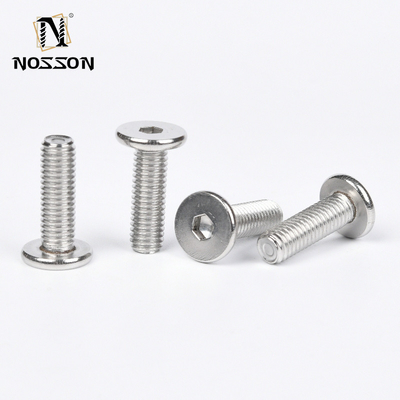 Metric Measurement System Stainless Steel Flat Head Hexagon Socket Bolts for M1.6 M2 M2.5 M3 M4 M5 M6 M8 M10 M12 M14 M16 M20