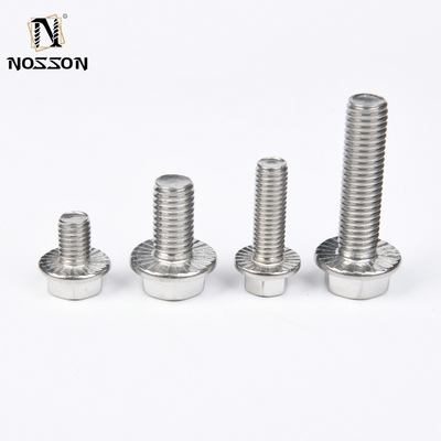 Sliver Carriage Bolts Gr5 Titanium Hex Flange Nut 8mm M4 M6 M7x32 Titanium Bolt M8 12 Point Flange Bolt Grade A2-70/A4-80/304/316