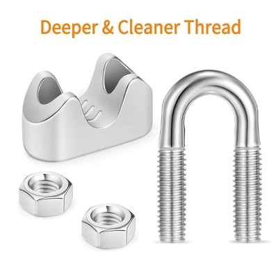 Customized Support for Heavy Industry Rigging JIS Standard Double Pipe Clamps Galvanized Malleable Wire Rope Cable Clip