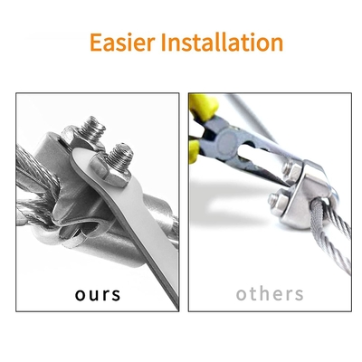 Customized Support for Heavy Industry Rigging JIS Standard Double Pipe Clamps Galvanized Malleable Wire Rope Cable Clip