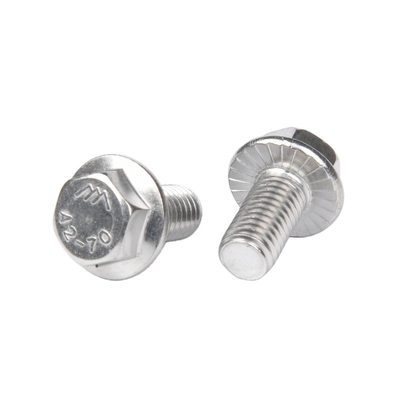 Carriage Bolts 304 316 Stainless Steel Hex Flange Bolts DIN6921 Hardware M8x20 Head M8 x 1.25 Screws for Industrial