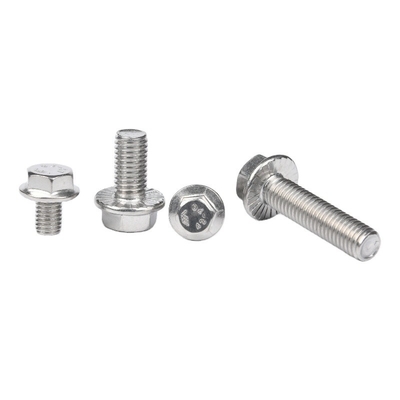 Stainless Steel Carriage Bolts DIN6921 A4-80 Grade M12 M16 M20 Hex Serrated Flange Bolt for Industrial Applications