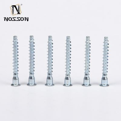 Galvanized Finish Metric Measurement System Hexagon Socket Furniture Confirmat Screw for Home Furniture and DIY Projects