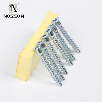 Galvanized Finish Metric Measurement System Hexagon Socket Furniture Confirmat Screw for Home Furniture and DIY Projects
