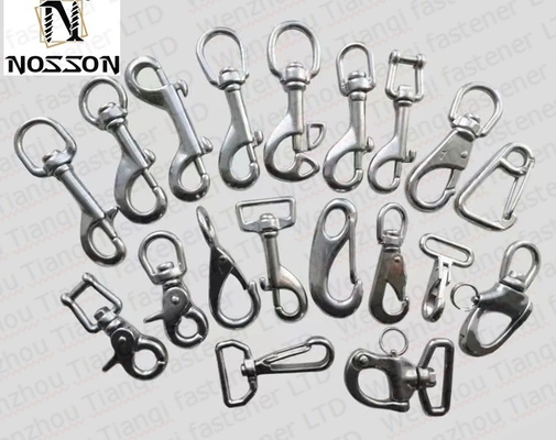 Plain Finish Stainless Steel Bolt Snap Swivel Carabiner for General Industry 10mm