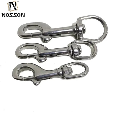 Plain Finish Stainless Steel Bolt Snap Swivel Carabiner for General Industry 10mm