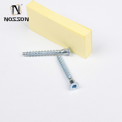 Wooden Hex Socket Flat Head Confirmative Chipboard Screws in Metric Size M1.6 M2 M2.5 M3 M4 M5 M6 M8 M10 M12 M14 M16 M20