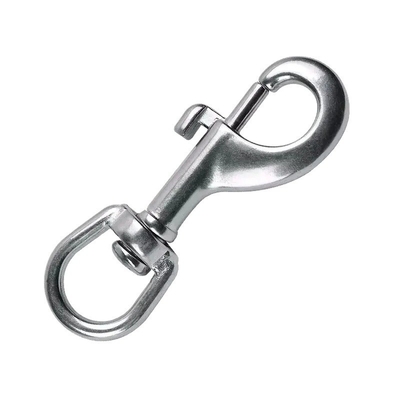 Mining Stainless Steel SS304 SS316 A2 A4 Oval Ring Dog Leash Rope Round Eye Swivel Snap Hook Heavy Industry Essential Accessory