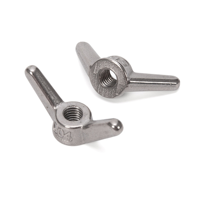 Metric Measurement System Stainless Steel SS304 316 Wing Horn Nuts M15-M45 for CNC Machining Mining Fasteners Customized Size