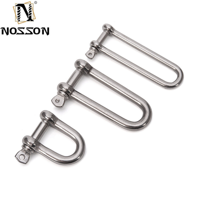 Marine Hardware High Polished 316 Stainless Steel Wide D Shackle for Industrial Rigging Applications in M5-M12