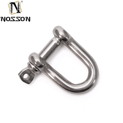 8mm Polished Marine D-type DIN82101 Heavy Duty Hardware Shackle With Coller Pin for Lifting in Retail Industry Solutions