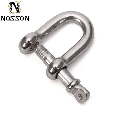 8mm Polished Marine D-type DIN82101 Heavy Duty Hardware Shackle With Coller Pin for Lifting in Retail Industry Solutions