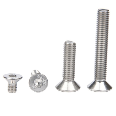 M1.6 M2 M2.5 M3 M4 M5 M6 M8 M10 M12 M14 M16 M20 ANSI Standard Steel Hexagon Socket Countersunk Head Tapping Screws