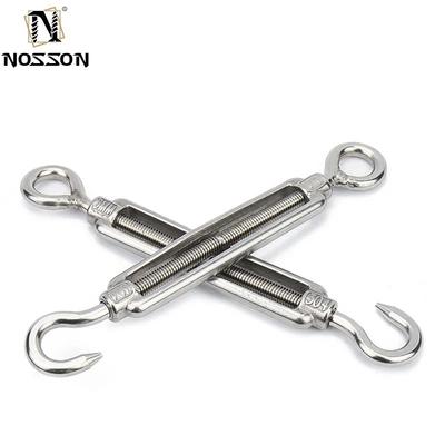 316 Stainless Steel Frame Type Eye Hook Turnbuckle for Heavy Duty Wire Rope Tensioning and Durability in Mining Industry