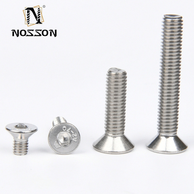 Metric M6 Stainless Steel Flat Countersunk Self-Tapping Screw With Hexagon Socket Head