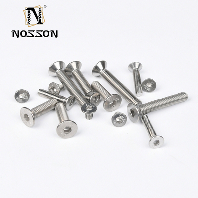 M1.6 M2 M2.5 M3 M4 M5 M6 M8 M10 M12 M14 M16 M20 ANSI Standard Steel Hexagon Socket Countersunk Head Tapping Screws