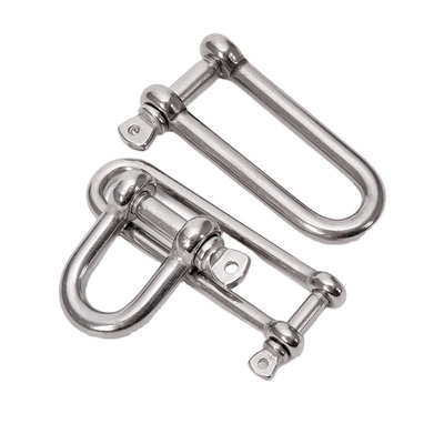 Marine Hardware Hot Forged D Shackle Stainless Steel Heavy Bow Load Clamp for Chain Rope Industrial Application