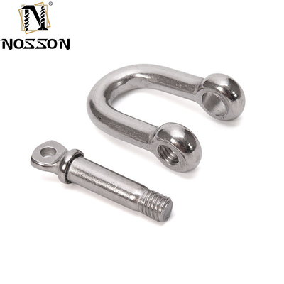 Performance and Adjustable Polished Stainless Steel 304 Bolt Type Safety U Type Anchor Shackle 8mm with Screw Collar Pin