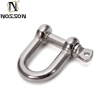 Performance and Adjustable Polished Stainless Steel 304 Bolt Type Safety U Type Anchor Shackle 8mm with Screw Collar Pin