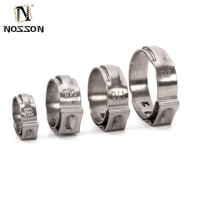 Stainless Steel Collar Pipe Clamps ZINC Finish and Adjustable Hose Clip for Customized Support in SS304 Stepless