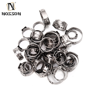 ANSI/ASME Standard Stainless Steel Collar Single Ear Hose Clamp for Metric Measurement System in Food Beverage Industry