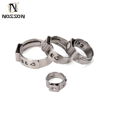 JIS Standard Industrial Single Ear Hose Clamp with Quick Adjustment and Metric Measurement System Made of Stainless Steel