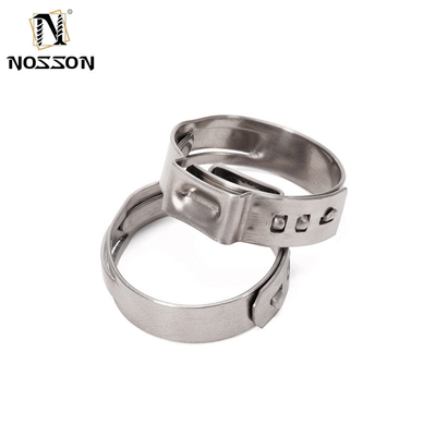 JIS Standard Industrial Single Ear Hose Clamp with Quick Adjustment and Metric Measurement System Made of Stainless Steel