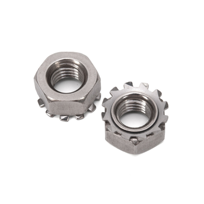 Metric Measurement System M3 M4 M5 M8 M10 Carbon Steel White Zinc Plated K Type Lock Nut with ISO Standard