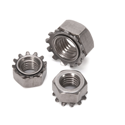 Metric Measurement System M3 M4 M5 M8 M10 Carbon Steel White Zinc Plated K Type Lock Nut with ISO Standard