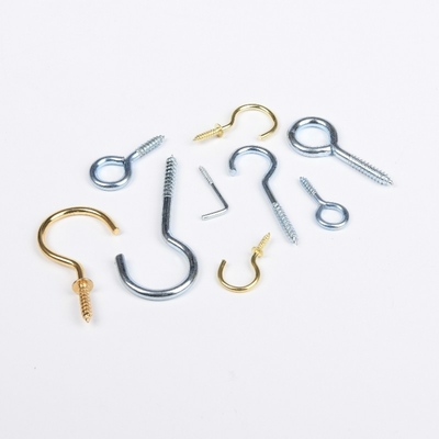 Zinc-aluminum Coated Galvanized Stainless Steel Eye Bolt Self-tapping Hanging Open Eye Hook C-type Screw Bolt Hook Measurement System INCH GB