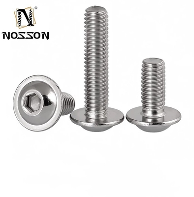Flat Head Black Stainless Steel Socket Hexagon Screw with Flange Hexagon m3 m4 m5 m6 m8 m10 m12 m14 m16 m20