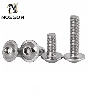 Flat Head Black Stainless Steel Socket Hexagon Screw with Flange Hexagon m3 m4 m5 m6 m8 m10 m12 m14 m16 m20