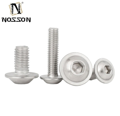 Flat Head Black Stainless Steel Socket Hexagon Screw with Flange Hexagon m3 m4 m5 m6 m8 m10 m12 m14 m16 m20
