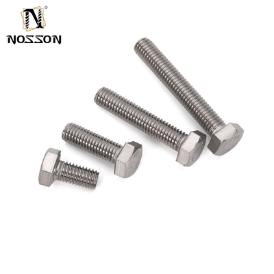 ZINC PLATED Stainless Steel Hexagon Bolts And Nuts DIN933 for Mechanical Applications m3 m4 m5 m6 m8 m10 m12 m14 m16 m20