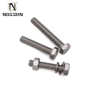 ZINC PLATED Stainless Steel Hexagon Bolts And Nuts DIN933 for Mechanical Applications m3 m4 m5 m6 m8 m10 m12 m14 m16 m20